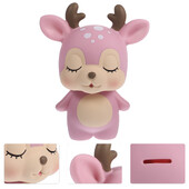 Kreativna kasica prasica s jelenima Crtana bankica s novčićima Držač novca Lonac za štednju (roza) bankica s jelenima s novčićima s jelenima