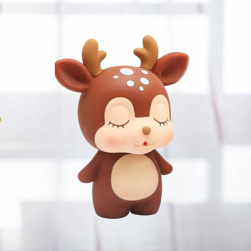 Kreativna kasica prasica s jelenima Crtana bankica s novčićima Držač novca Lonac za štednju (roza) bankica s jelenima s novčićima s jelenima