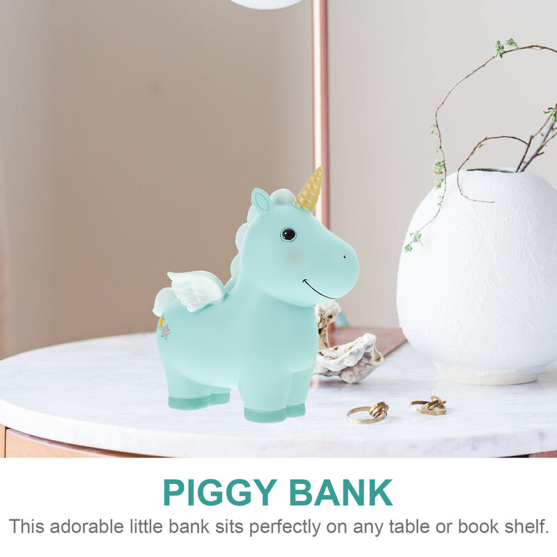 Kasica prasica za djecu Jednorog sitnice Djevojčice Noćni stolić Banke Ružičasti novac Dijete