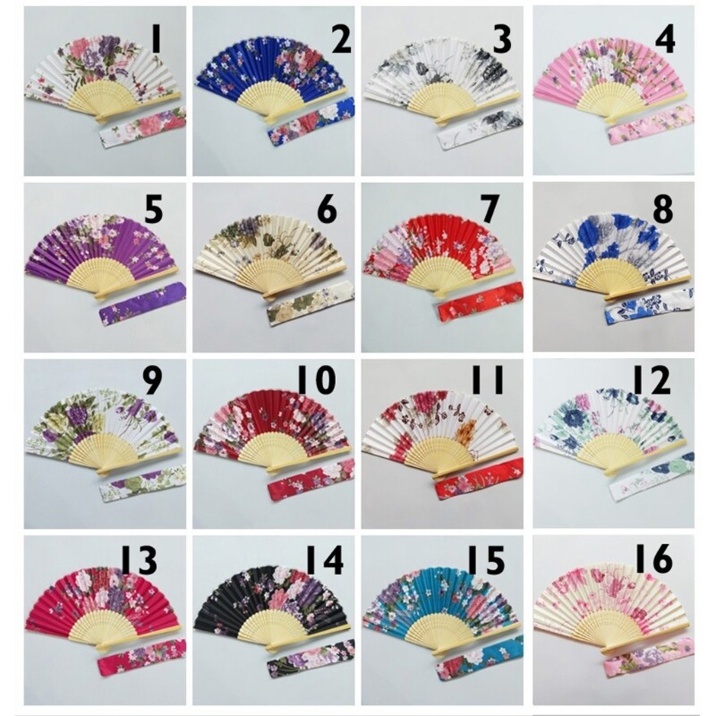 Sklopiva ručna lepeza s torbom Vintage cvjetne lepeze za žene Djevojke Festival vjenčanja Plesni pokloni Predstave Ukrasi za dom B03E