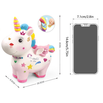 Unicorn Piggy Bank Διασκεδαστικά παιχνίδια για παιδιά με εξοικονόμηση χρημάτων γονέων-παιδιών Διαδραστικά παιχνίδια Δώρα γενεθλίων για παιδιά