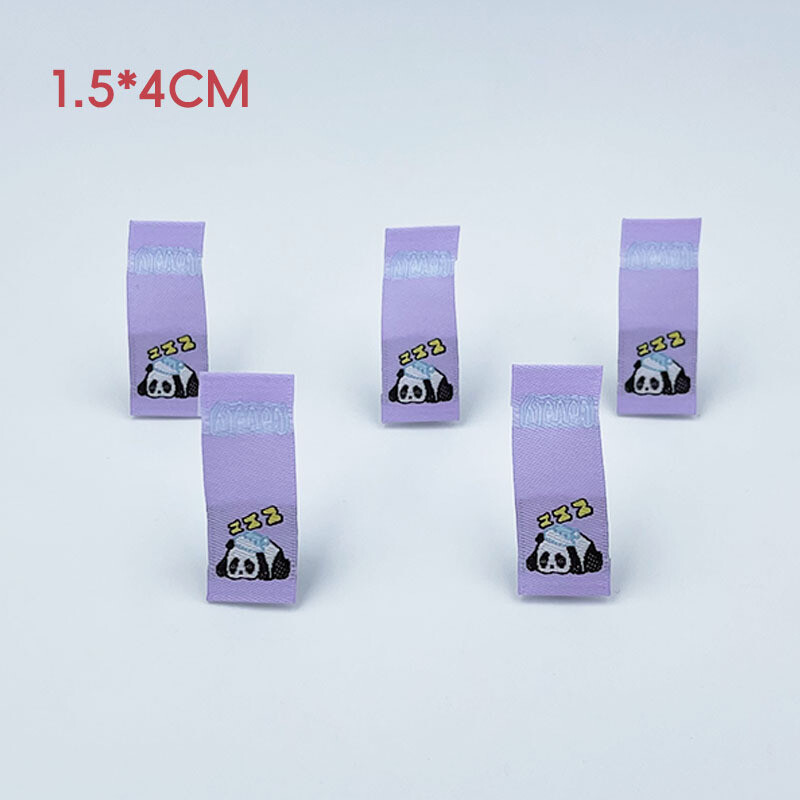 Naujos mažos šviežios ir mielos pandos serijos sulankstytos audinio etiketės kūdikių batai ir kepurės plaukų aksesuarai audinio etiketė "pasidaryk pats" aksesuarai