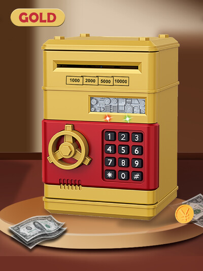 Lozinka za bankomat, kasica prasica, elektronička dječja bankovnica, kovanica s automatskim pomicanjem, kutija za uštedu papirnatog novca, darovi za 3+ dječaka i djevojčica