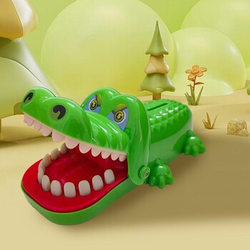 Crocodile Piggy Bank Fingers Bites Δόντια Χρηματοκιβώτιο Παιδικά Παιχνίδια Κέρμα Κουτί εξοικονόμησης χρημάτων Αστείο παιχνίδι αλληλεπίδρασης γονέα-παιδιού Δώρο γενεθλίων