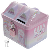 Metalna dječja kasica prasica, nesalomljiva posuda za novčiće, posuda s novcem, mala kutija za uštedu novca, metalna duga, koja se može zaključati