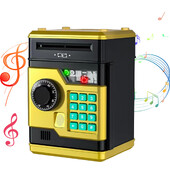 Pușculiță pentru copii Pușculiță electronică cu amprentă digitală Parolă Seif Bani Monede digitale Rezervor de economii în numerar Muzică Jucării pentru copii Cadouri pentru fete