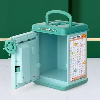 Κινούμενα σχέδια ATM Cash Saving Boy Bank Money Bank Toy with Handle for Kids Ηλεκτρονικό μεγάλο κουτί χρημάτων Κωδικός πρόσβασης ταμιευτηρίου Ψηφιακό δακτυλικό αποτύπωμα