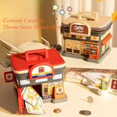 Kreativna tematska trgovina Kutija za novac Plastična kasica Crtani kasica prasica Sef za štednju Staklenka za upravljanje novcem Igračke za djecu Odrasle Pokloni