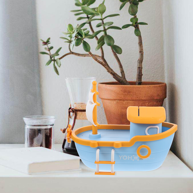 Pușculiță cu nava pirat Economii de bani pentru băieți Decorație pentru cameră pentru copii pentru a se sparge pentru a deschide oala cu monede Jucării pentru copii