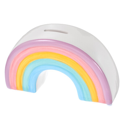 Rainbow Saving Pot Money Ornament Касичка Настолни играчки Карикатура Контейнер за монети Дете