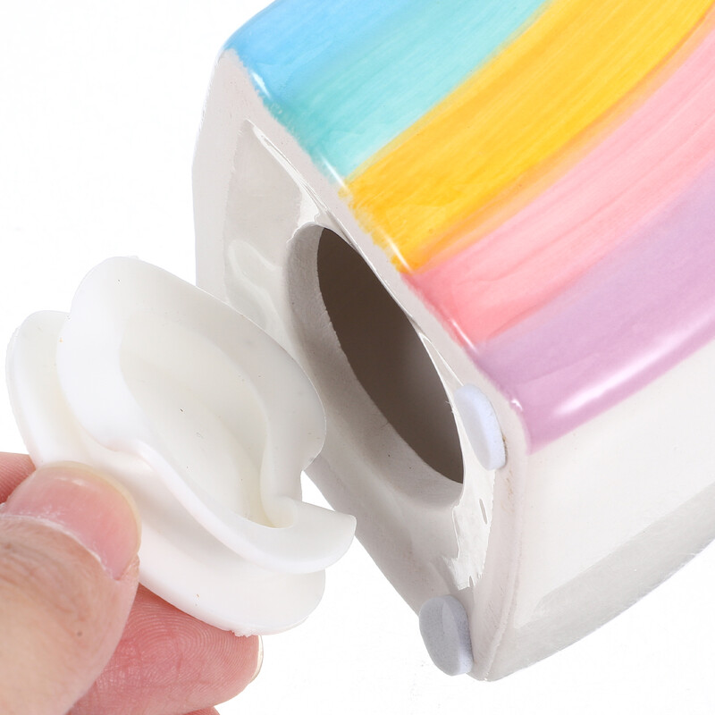 Rainbow Saving Pot Money Ornament hoiupõrsas lauaarvuti mänguasjad Multifilm Mündi konteiner laps