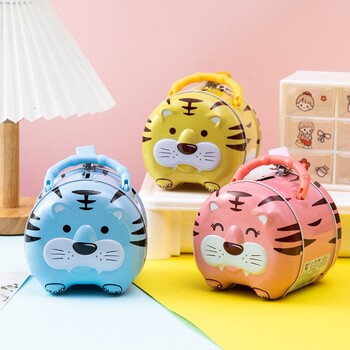 Tiger Piggy Bank Cute Money Case Σιδερένιο Χρηματοκιβώτιο Δώρο γενεθλίων για παιδιά Δημιουργική διακόσμηση επιφάνειας εργασίας Παιχνίδια Αποθήκευση κερμάτων