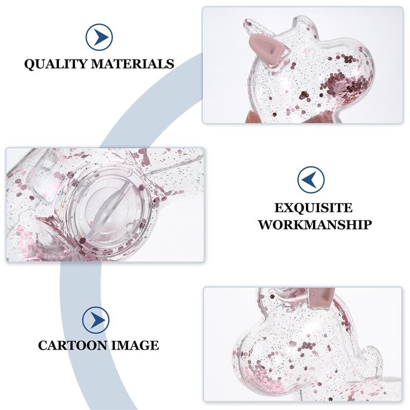 Unicorn Money Bank Прозрачно пластмасово прасенце Анимационно гърне за пестене на монети Очарователно детско бурканче за съхранение Детски подаръци Декорация за дома