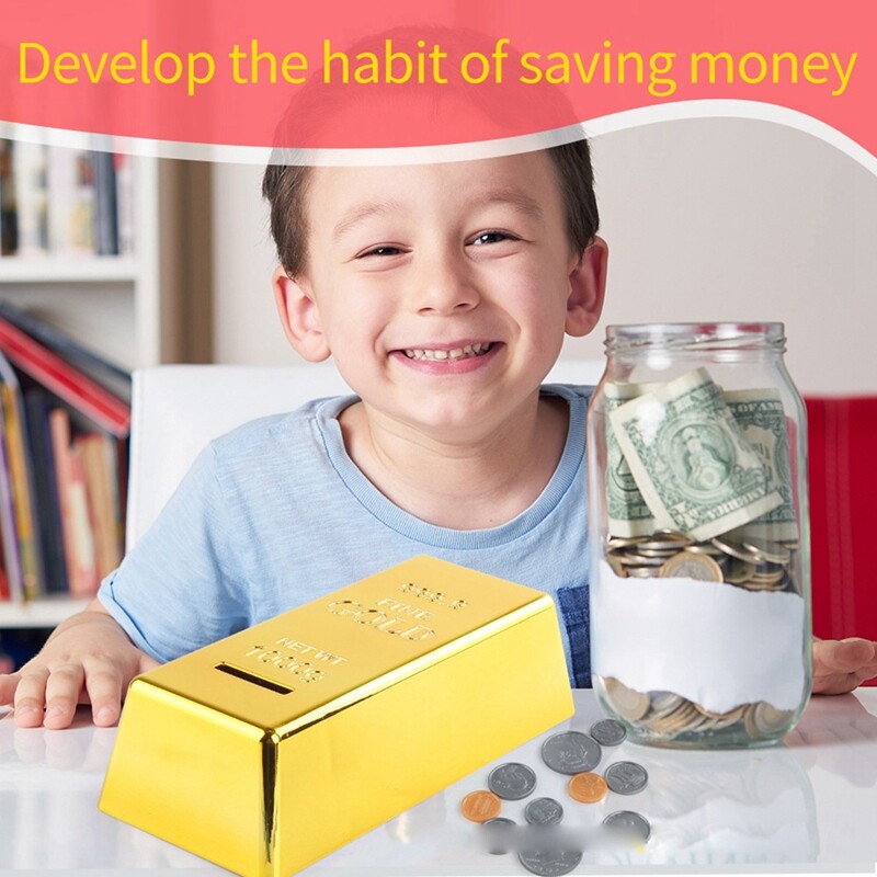 Kasica prasica Kasica prasica za djecu Kutija Zlatna poluga Kutija kasica za novac Za rođendanske darove Uređenje doma