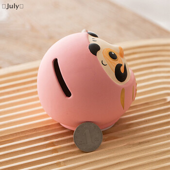 Ιαπωνικό κεραμικό Daruma Piggy Bank Κουτί κερμάτων Daruma Doll Crafts Τυχερό Γούρι Fortune Στολίδι Άγαλμα Φενγκ Σούι