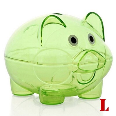 Прозрачна, прекрасна касичка с монети, пари, пластмасова каса, отваряема спестяваща кутия, подарък за дете, прасе