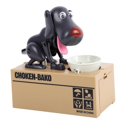 Електронни касички Автоматизирани касички за пари Карикатура Роботизирано куче краде монетна банка Креативен домашен декор Кутия за спестяване на пари Детски подарък