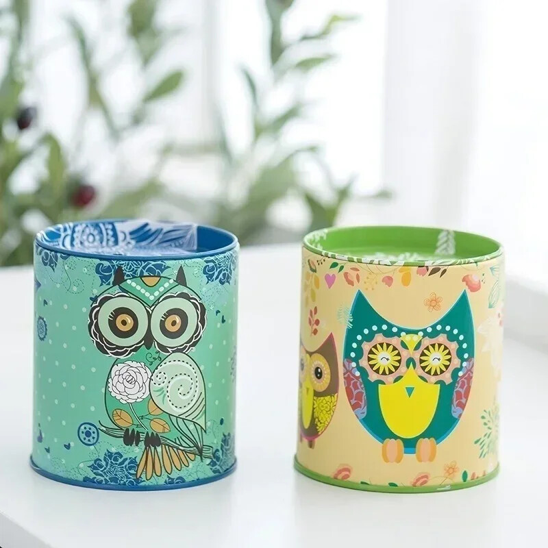 Potpuno nova metalna kasica prasica Kutija za novčiće Spremište za nakit Mini limeni poklon Slatki organizator Ušteda Dodaci za dom Dekoracija dnevne sobe