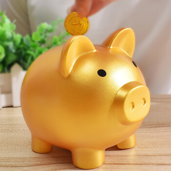 Νέο δημιουργικό Golden Pig Piggy Bank Νέα Τράπεζα νομισμάτων Χαριτωμένο καρτούν κουμπαράς Gift Craft Money box Ταμιευτήριο Διακόσμηση σπιτιού