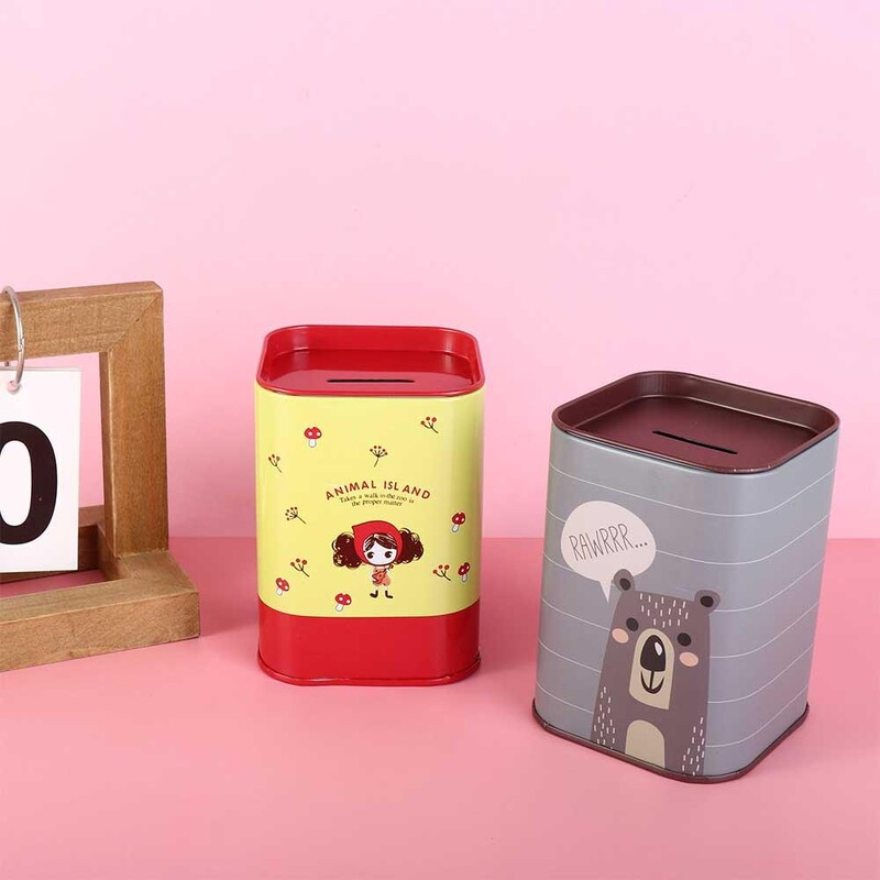 Životinje žirafe Limeni lim Kasica prasica Kovanica Rođendanski dar Dječja igračka Sigurna za novac Dodaci za uređenje doma Nasumični