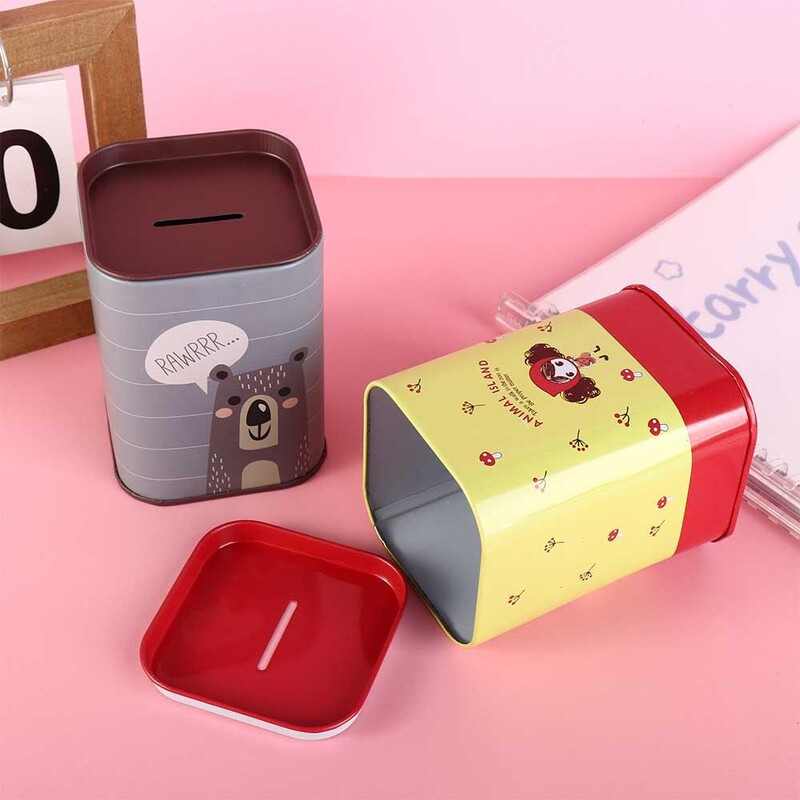 Životinje žirafe Limeni lim Kasica prasica Kovanica Rođendanski dar Dječja igračka Sigurna za novac Dodaci za uređenje doma Nasumični