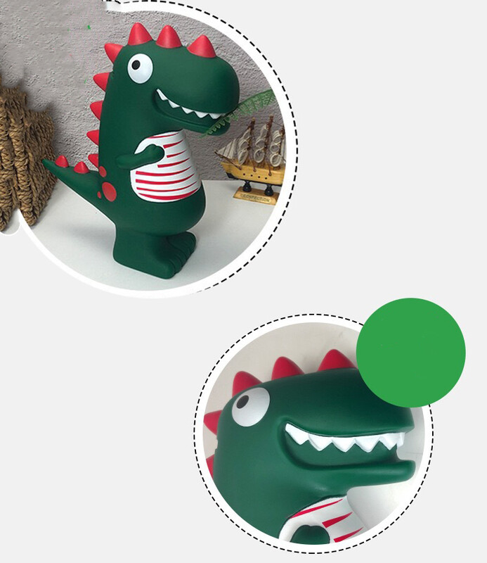 Касичка с дракон за деца, касичка, кутия за съхранение на монети, подарък за рожден ден, декорация за дома, динозавър, EM00