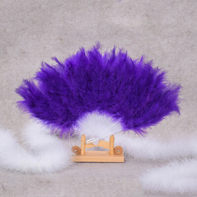 pahuljasti kostim od mekog perja, ručna sklopiva lepeza Ženska ženska zabava Kazališna kugla Lepeze za svatove Rekviziti veer ručne