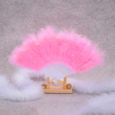 pahuljasti kostim od mekog perja, ručna sklopiva lepeza Ženska ženska zabava Kazališna kugla Lepeze za svatove Rekviziti veer ručne