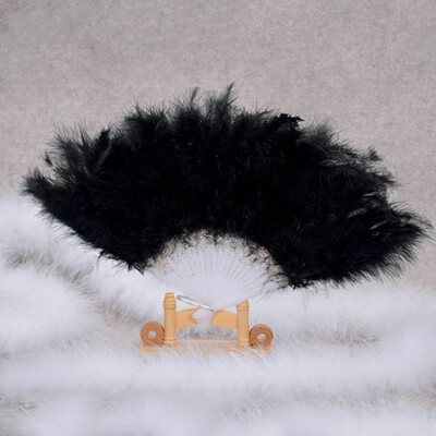 pahuljasti kostim od mekog perja, ručna sklopiva lepeza Ženska ženska zabava Kazališna kugla Lepeze za svatove Rekviziti veer ručne