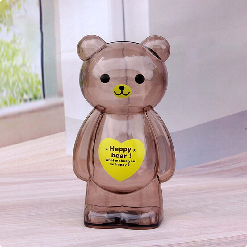 Plastične kasice prasice s kovanicama, prozirne, ljupke, prozirne kasice s crtanim novcem, kutija za uštedu novca, kovanice, rođendanski poklon za djecu u obliku medvjeda