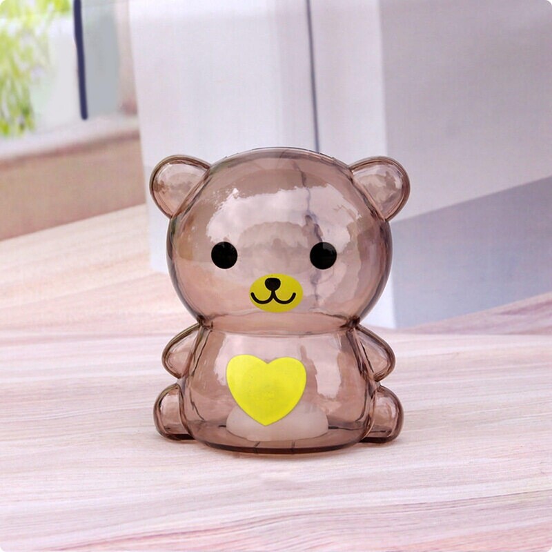 Plastične kasice prasice s kovanicama, prozirne, ljupke, prozirne kasice s crtanim novcem, kutija za uštedu novca, kovanice, rođendanski poklon za djecu u obliku medvjeda