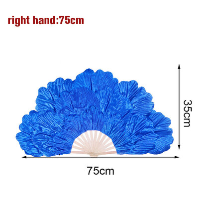 Νέος ανεμιστήρας Peony Petal 14 Bones Big Hand Hand Folding Gold Fans for Performance Dance Fans Party Stage Carnival Show Props