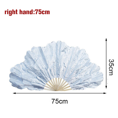 Νέος ανεμιστήρας Peony Petal 14 Bones Big Hand Hand Folding Gold Fans for Performance Dance Fans Party Stage Carnival Show Props