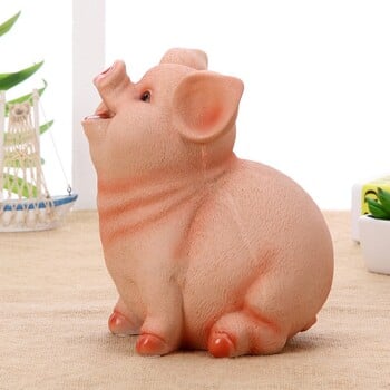 Ρητίνη κρεβατοκάμαρας Piggy Bank Child Piggy Bank Χαριτωμένο γουρουνάκι Piggy Bank Οικιακή διακόσμηση Χειροτεχνία για δώρο