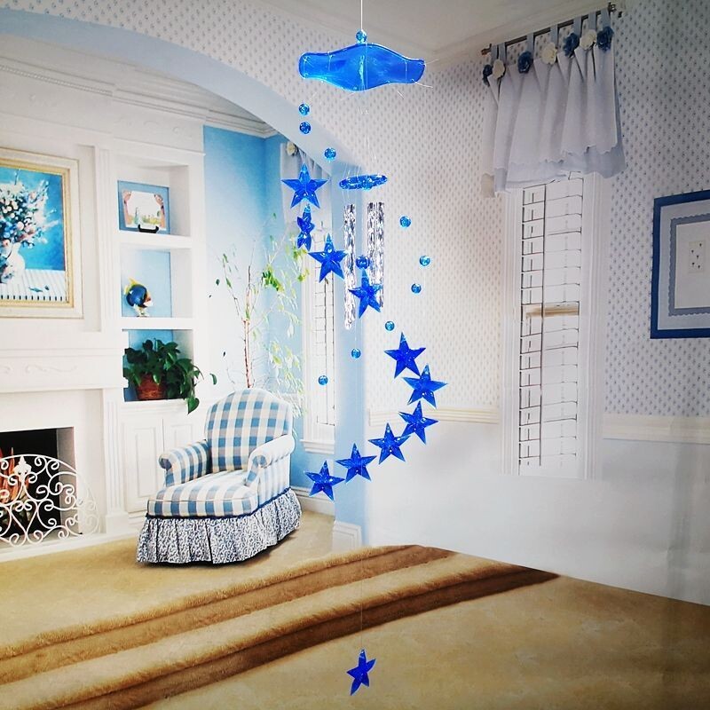 Kūrybinis popierinis kranas, vėjo skambučio pakabukas, durų apdaila Mielas delfinas, studentas, vaikų gimtadienio dovana, miegamasis su balkonu