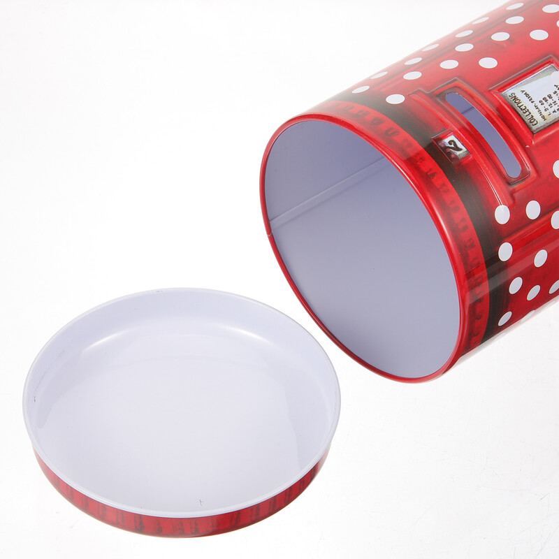 Pinigų dėžutės monetos Sausainių dėžutės Didelės banko metalinės santaupos stiklainis Didelis mielas kūrybinis seifas