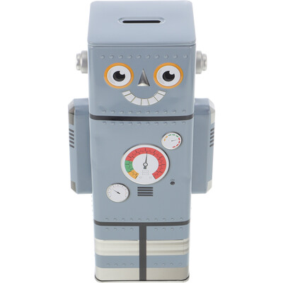 Robotas Piggy Bank berniukams Vaikams Monetų bankai Taupymo dėžutė Metalinė Raudona Pinigai Mergaičių vaikas