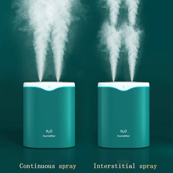 2000ML USB Air Humidifier Διπλή θύρα ψεκασμού αιθέριο έλαιο Aromatherapy Humificador Cool Mist Maker Fogger Purify for Home Office