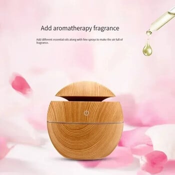 USB Ultrasonic Cool Mist Sprayer Essential Oil Fragrance Mini Home Wood Grain Air Humidifier Electric Air Aroma Diffuser Purifier