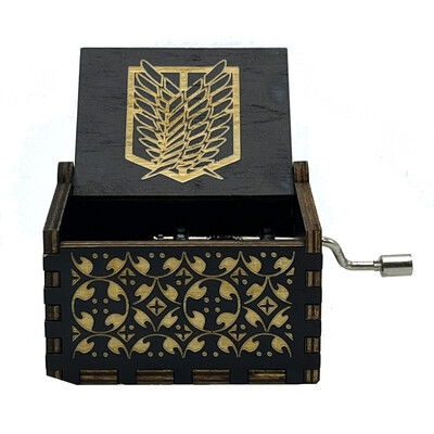 Uus loominguline puidust käsitsi vändatav muusikakast, must seeria muusika oktaavikast, puidust oktaavikast