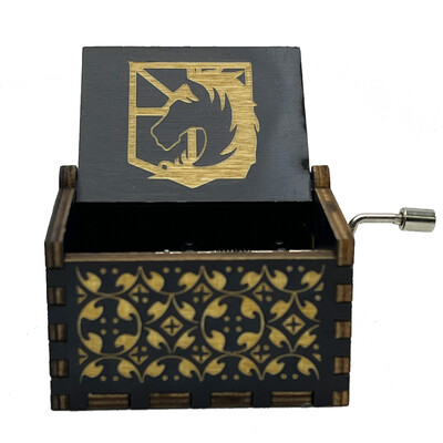 Uus loominguline puidust käsitsi vändatav muusikakast, must seeria muusika oktaavikast, puidust oktaavikast