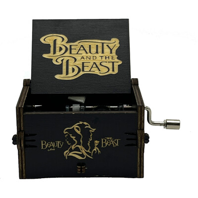 Uus loominguline puidust käsitsi vändatav muusikakast, must seeria muusika oktaavikast, puidust oktaavikast