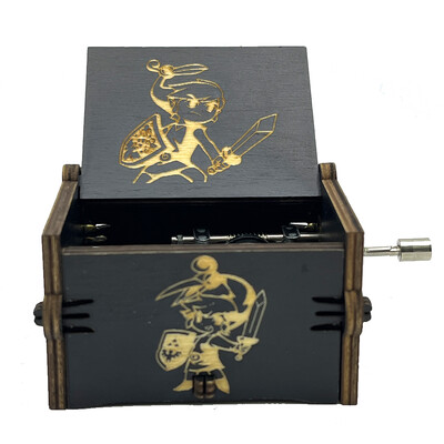 Uus loominguline puidust käsitsi vändatav muusikakast, must seeria muusika oktaavikast, puidust oktaavikast