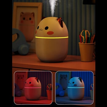 Φορητός υγραντήρας αέρα 200ml Cute Kawaii Aroma Diffuser with Night Light Cool Mist for Υπνοδωμάτιο Home Car Purifier Humificador