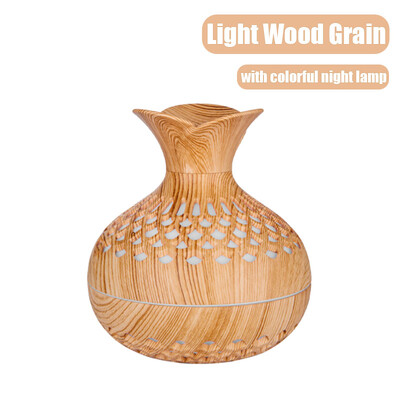 300 ml Wood Grain Ovlaživač zraka Difuzor arome eteričnog ulja USB Kućni automobil Ured Ultrazvučni ovlaživač Prijenosni mini pročistač