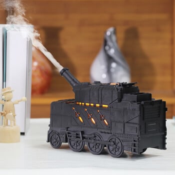 Ship Train Shape Ultrasonic Air Humidifier Jellyfish Spray Essential Oil Diffuser Aroma Τηλεχειριστήριο με πολύχρωμο φωτισμό