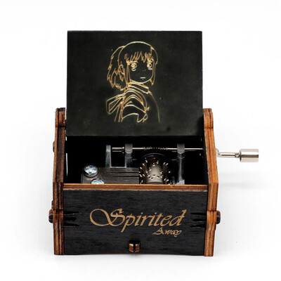 Anime Attack on Titan Merry Christmas Music Box Queen Wood Hand Crank Music Box Halloweeni sõbrapäeva kingitus uusaasta kingitus