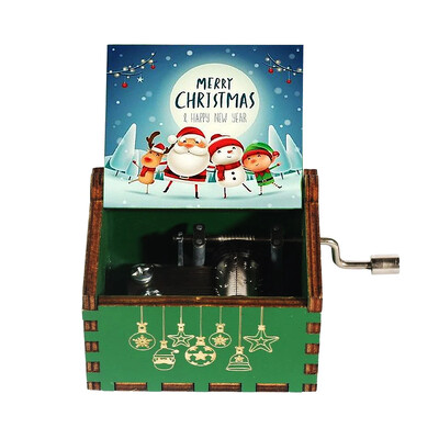 Anime Attack on Titan Merry Christmas Music Box Queen Wood Hand Crank Music Box Halloweeni sõbrapäeva kingitus uusaasta kingitus