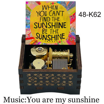 You Are My Sunshine Automatic Knob Movement Ξύλινο Μουσικό Κουτί Διακόσμηση Δωματίου Πρωτοχρονιάτικο δώρο γενεθλίων για ενήλικες 