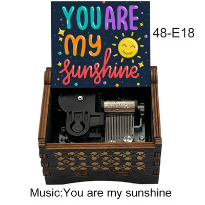 You Are My Sunshine Automaatne nupu liigutus Puidust muusikakarp ruumikaunistus Kaunistused uusaasta sünnipäevakingitus täiskasvanule